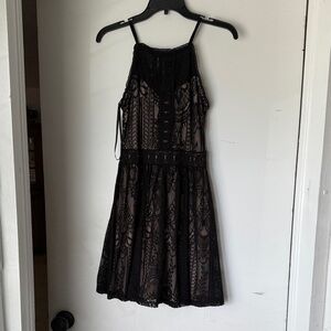 Francesca's Collections Black Lace Mini Dress